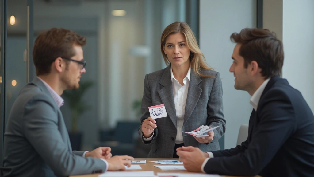 Профессиональный нейротренер демонстрирует упражнение с использованием специальных тренировочных карточек